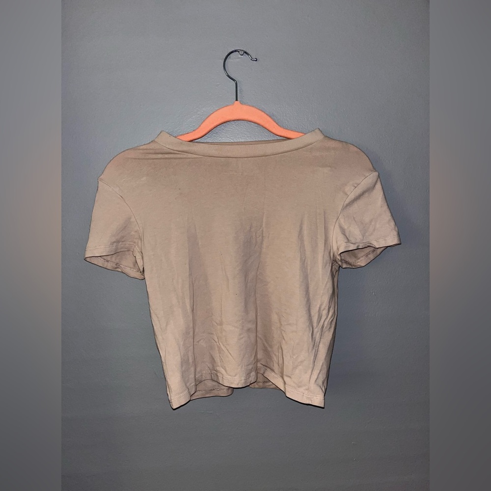 Divided Cropped Tee